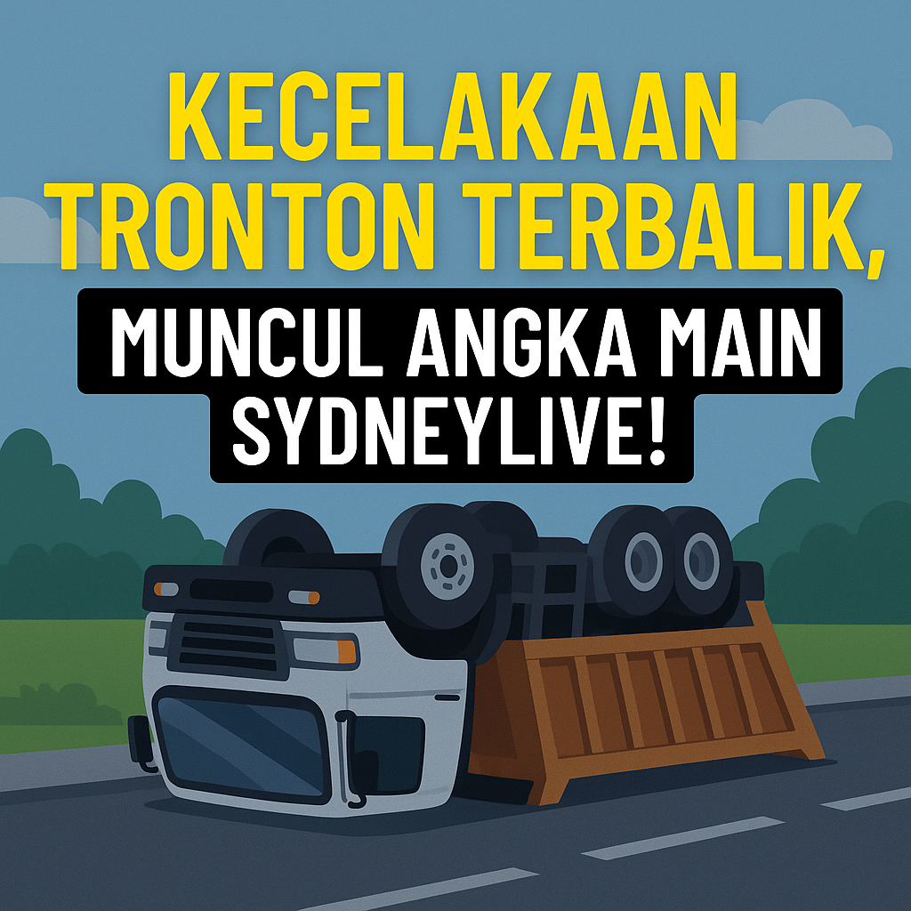 Kecelakaan Tronton Terbalik, Muncul Angka Main SydneyLive