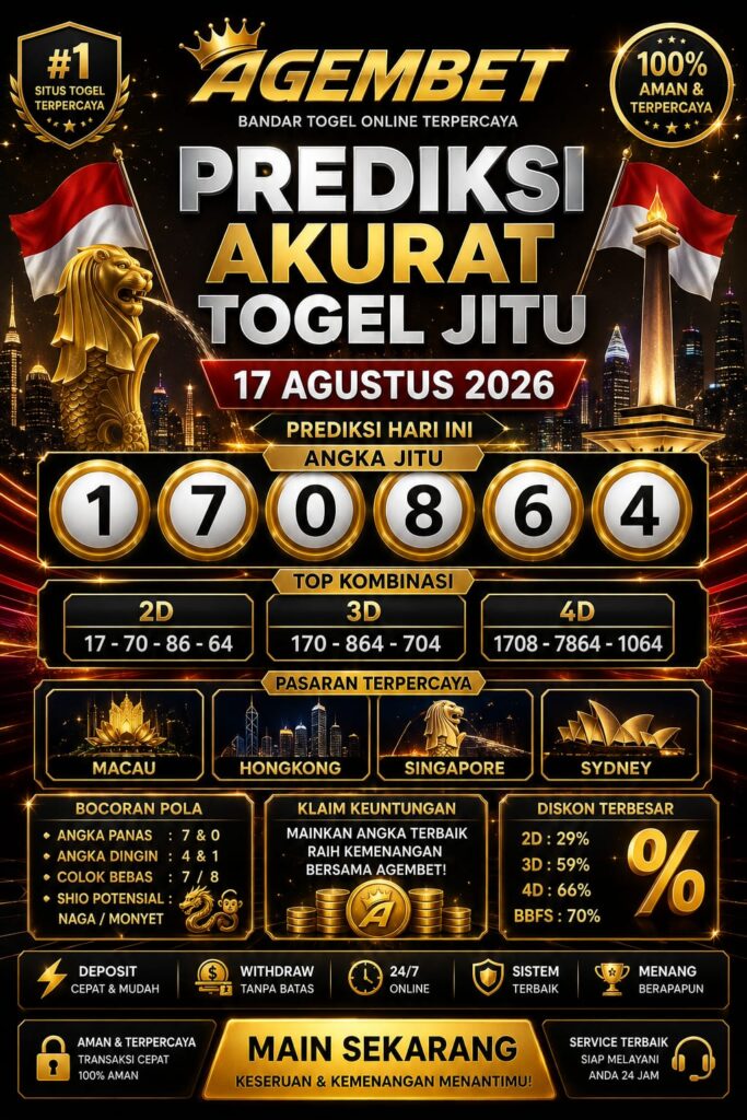 AGEMBET PREDIKSI AKURAT TOGEL JITU 17 AGUSTUS 2026